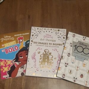 Disney Princess Art Therapy and Coloring Book Set